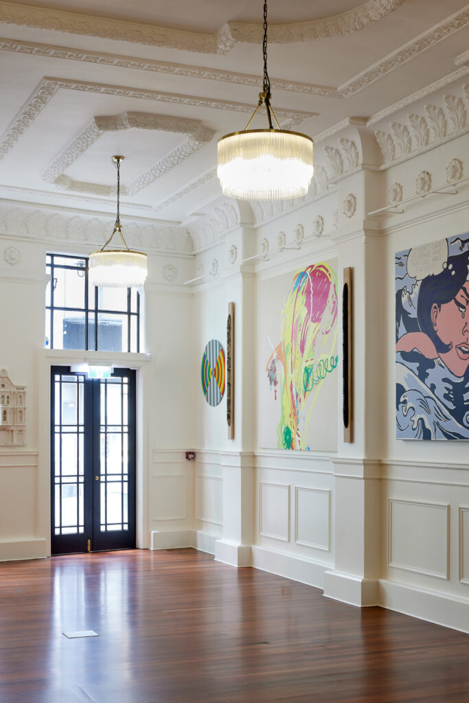 Ground floor gallery interior, heritage restoration Auckland CBD