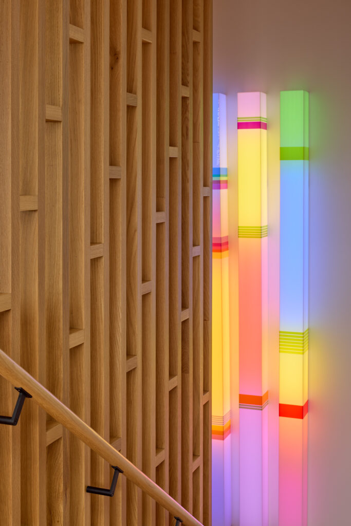 Rogan Nash Architects interiors with oak screen