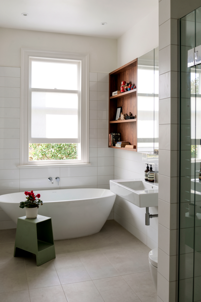 Bathroom at extensive villa renovation, Mt Eden