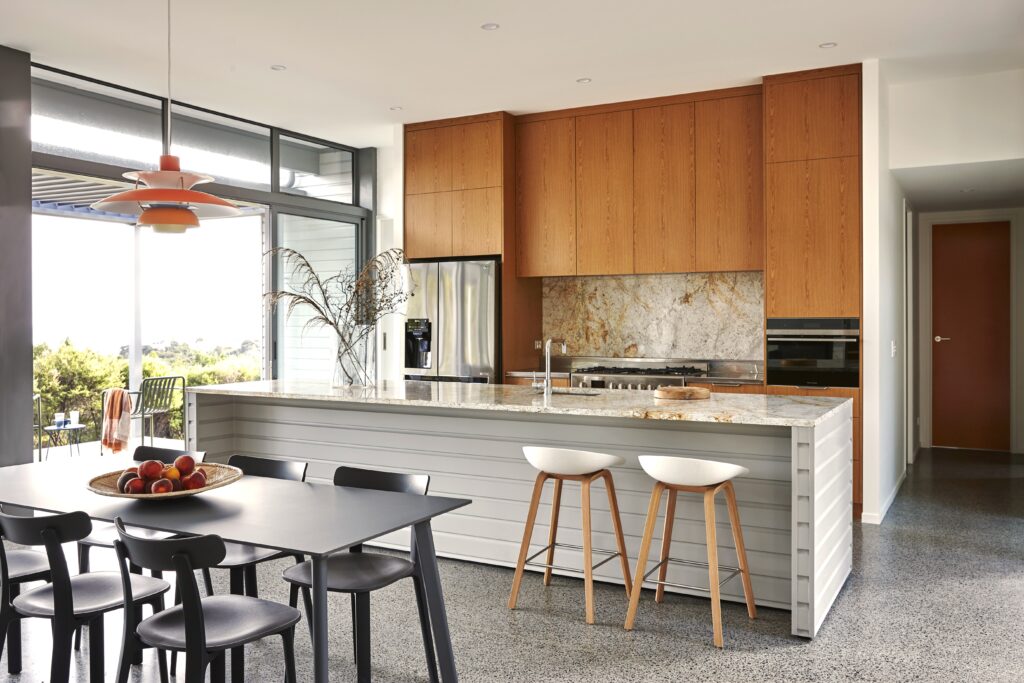Kitchen with scullery, lifestyle property home, Waipu