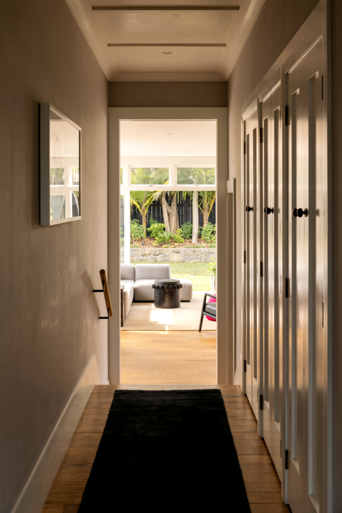 Hallway bungalow character details restored