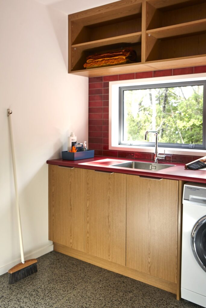 mudroom and laundry at new lifestyle home, Waipu